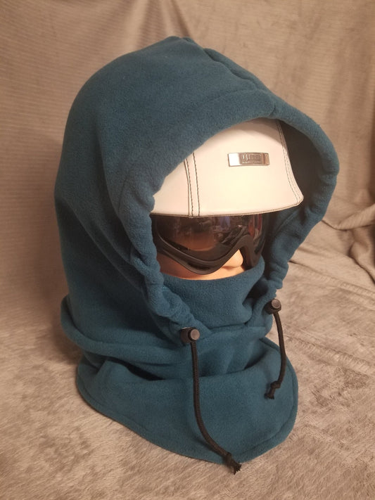 Teal (Dragonfly) Solid Fleece Ski Helmet Cover