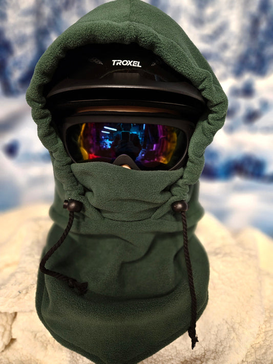 Pineneedle Green Large Anti Pill Ski Helmet Cover