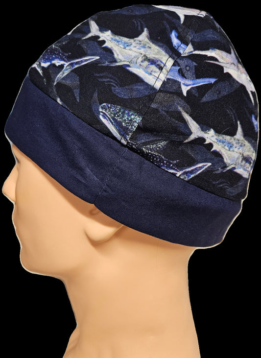 Sharks Reversible Fitted Scrub Cap
