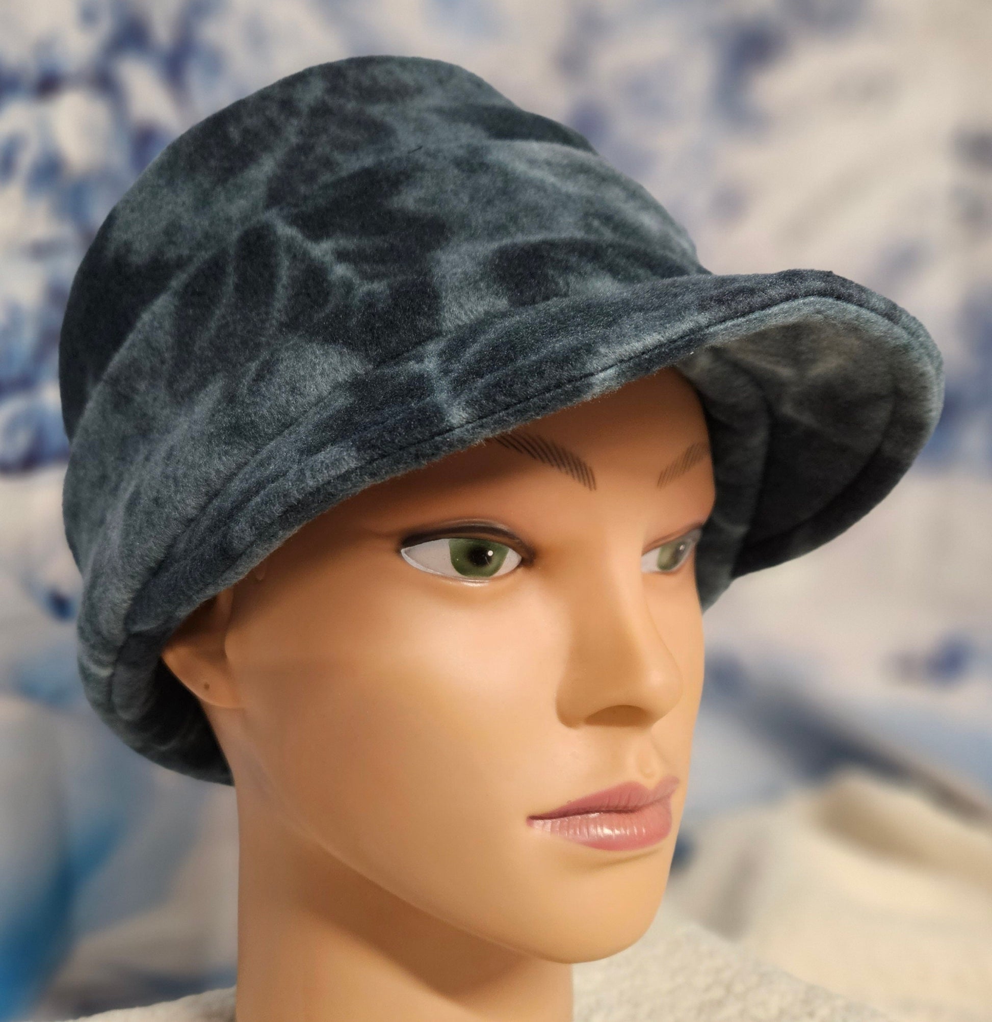 Tonal Teal Anti Pill Fleece Winter Fashion Hat