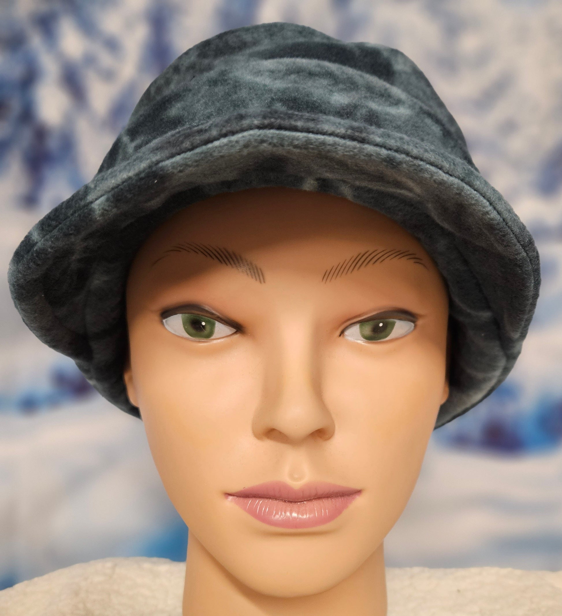 Tonal Teal Anti Pill Fleece Winter Fashion Hat