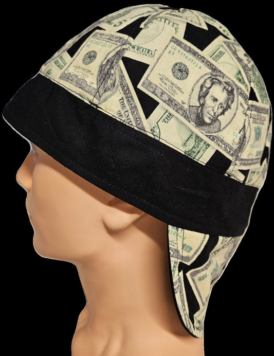 Money Print Reversible Welding Cap