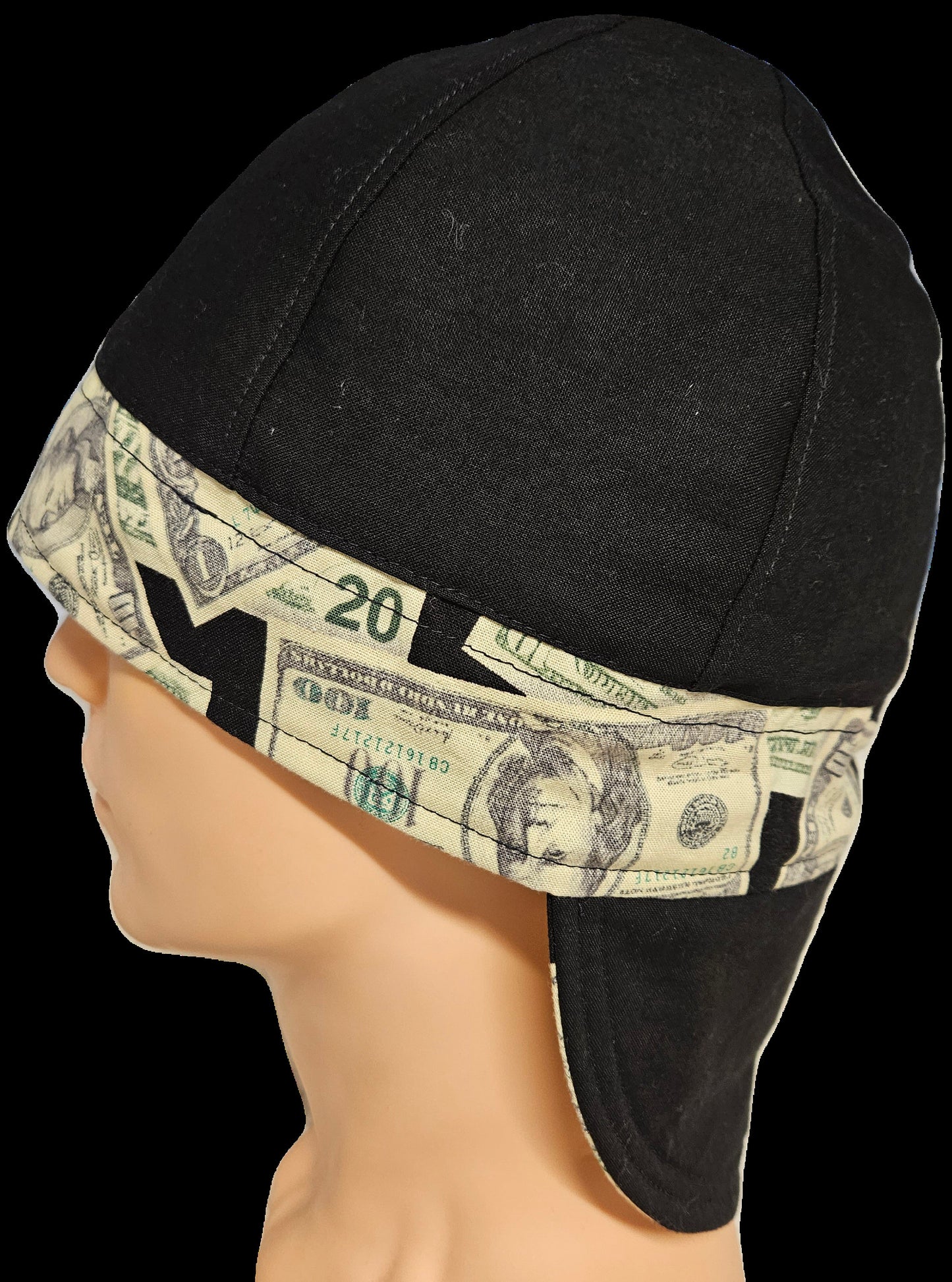 Money Print Reversible Welding Cap