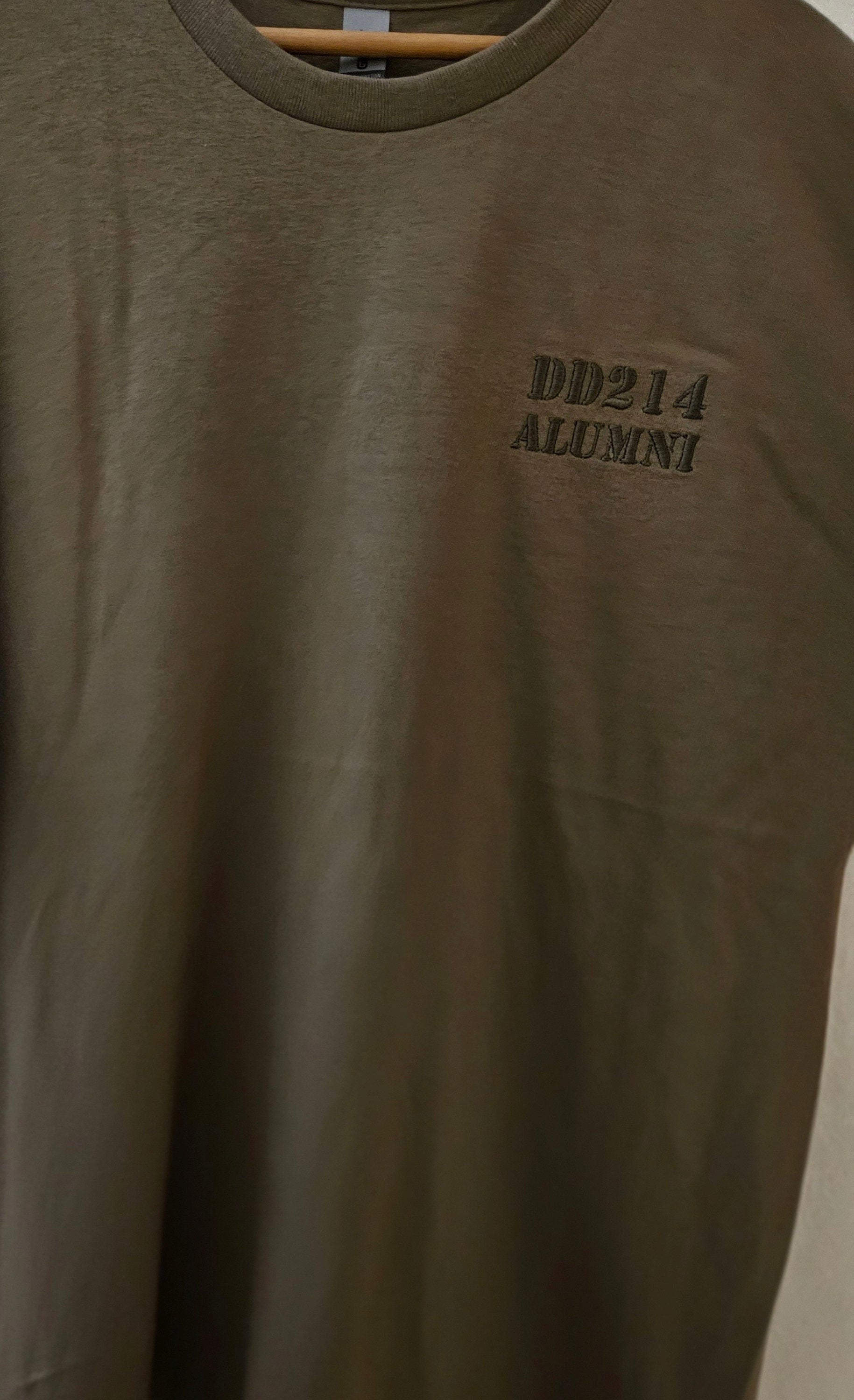 Brown Savana DD214 ALUMNI Embroidered T shirt