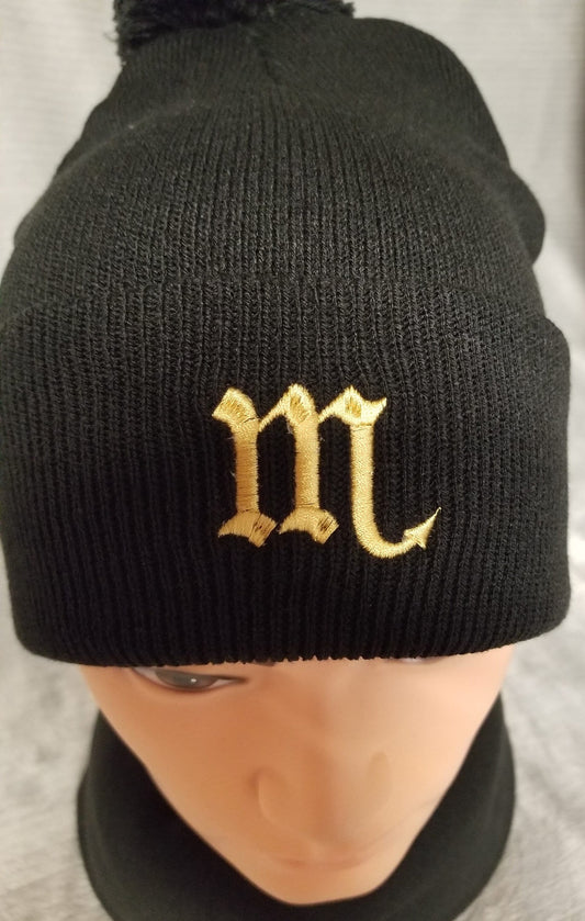 Scorpio Zodiac Symbol Embroidered Beanie, Horoscope Beanie, Astrology Beanie, Birthday Beanie