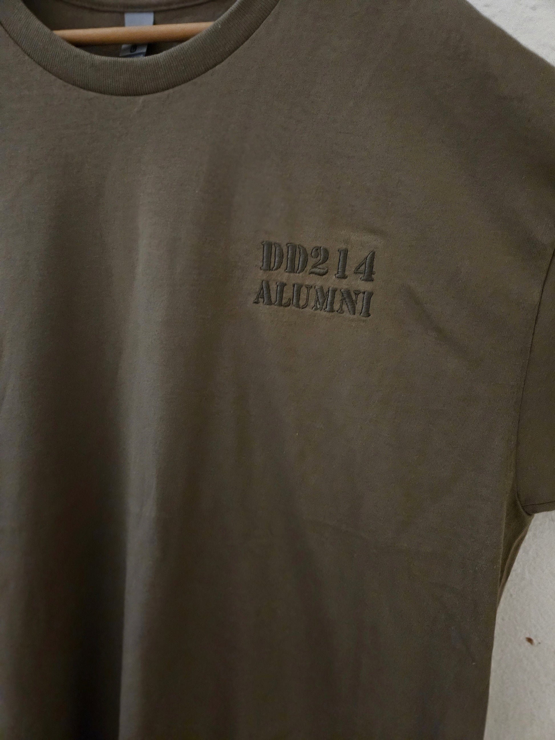 Brown Savana DD214 ALUMNI Embroidered T shirt