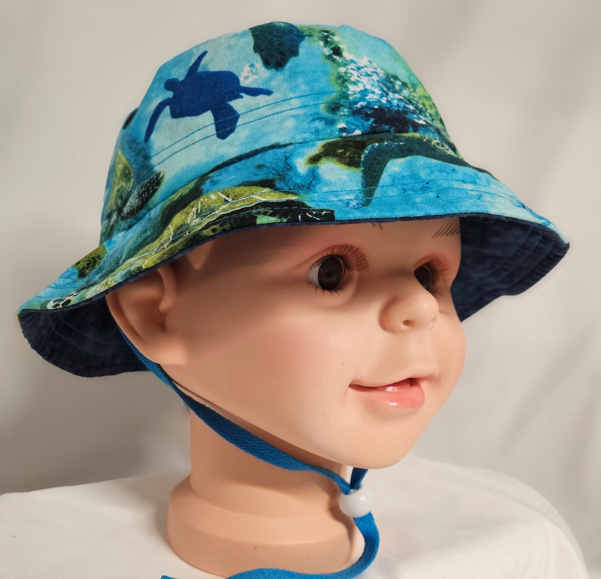 Turtle Print Kids Bucket Hat Kids Size Medium