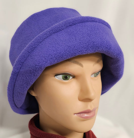 Purple Anti Pill Fleece Winter Flapper Hat