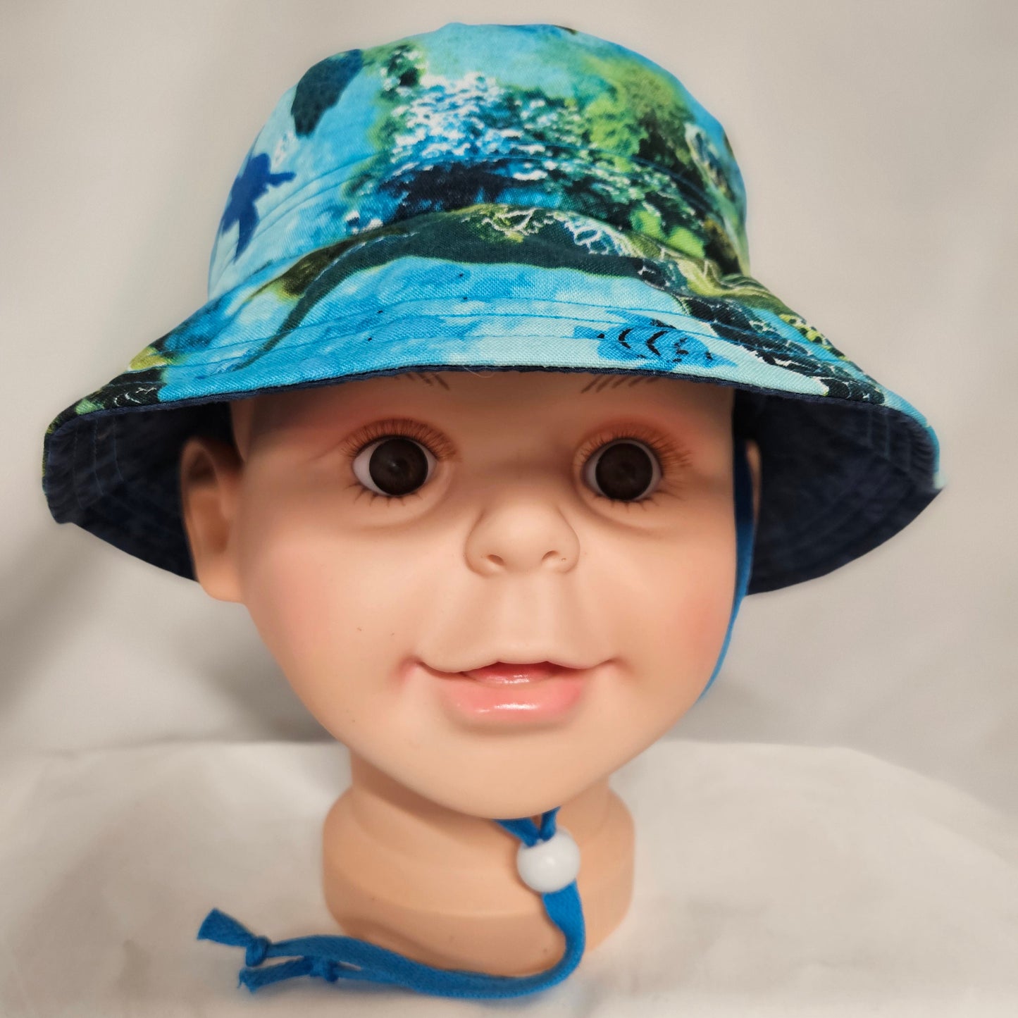 Turtle Print Kids Bucket Hat Kids Size Medium