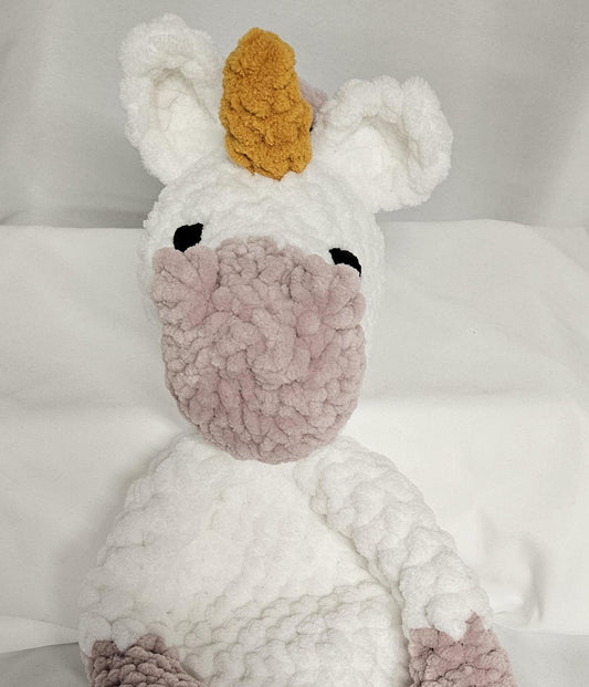 Unicorn Lovey; Unicorn Snuggler; Unicorn Snuggle Buddy; Emotional Support Toy; Baby Shower; Gift for Toddler
