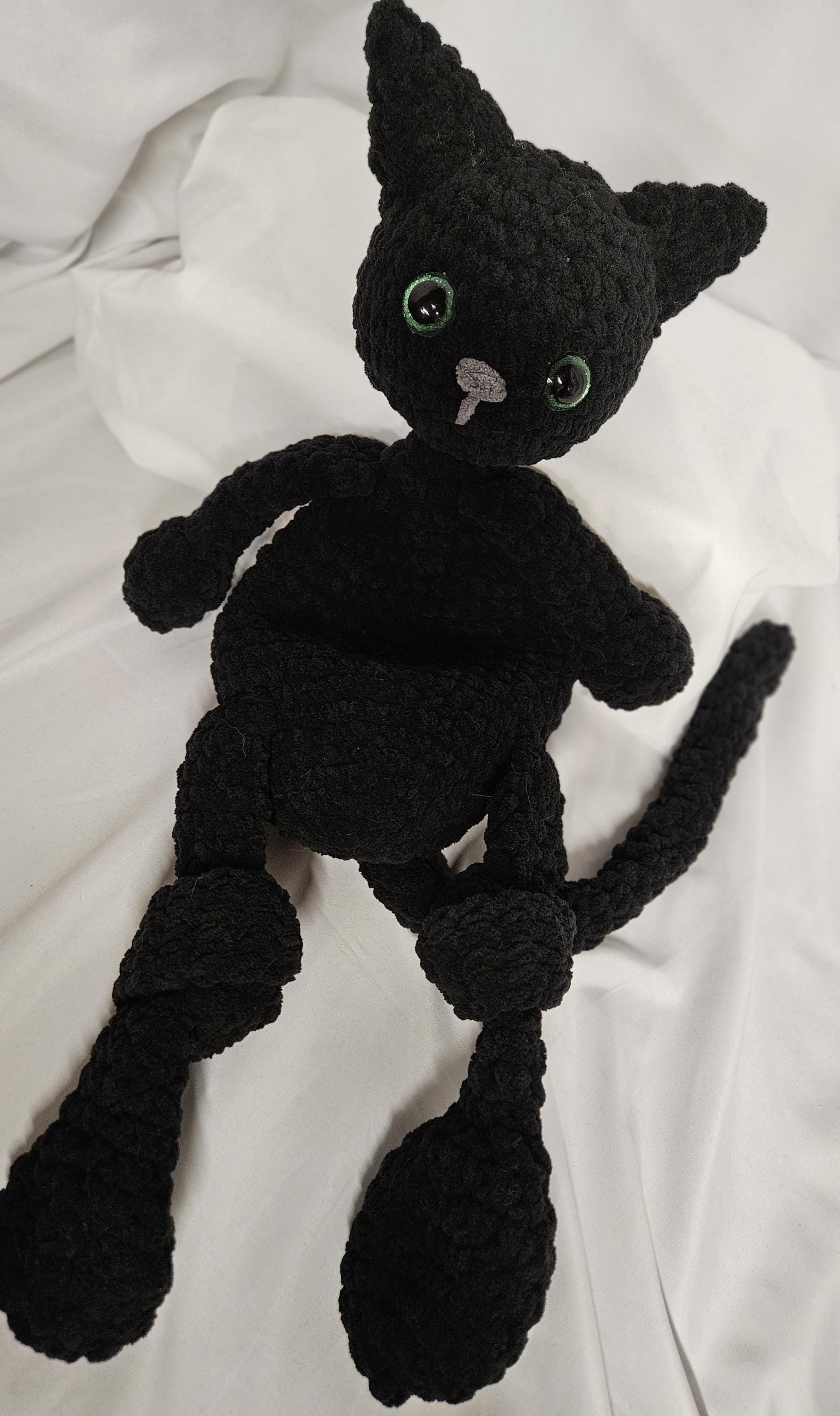 Black Cat Lovey; Black Cat Snuggler; Black Cat Snuggle Buddy; Emotional Support Toy; Baby Shower; Gift for Toddler