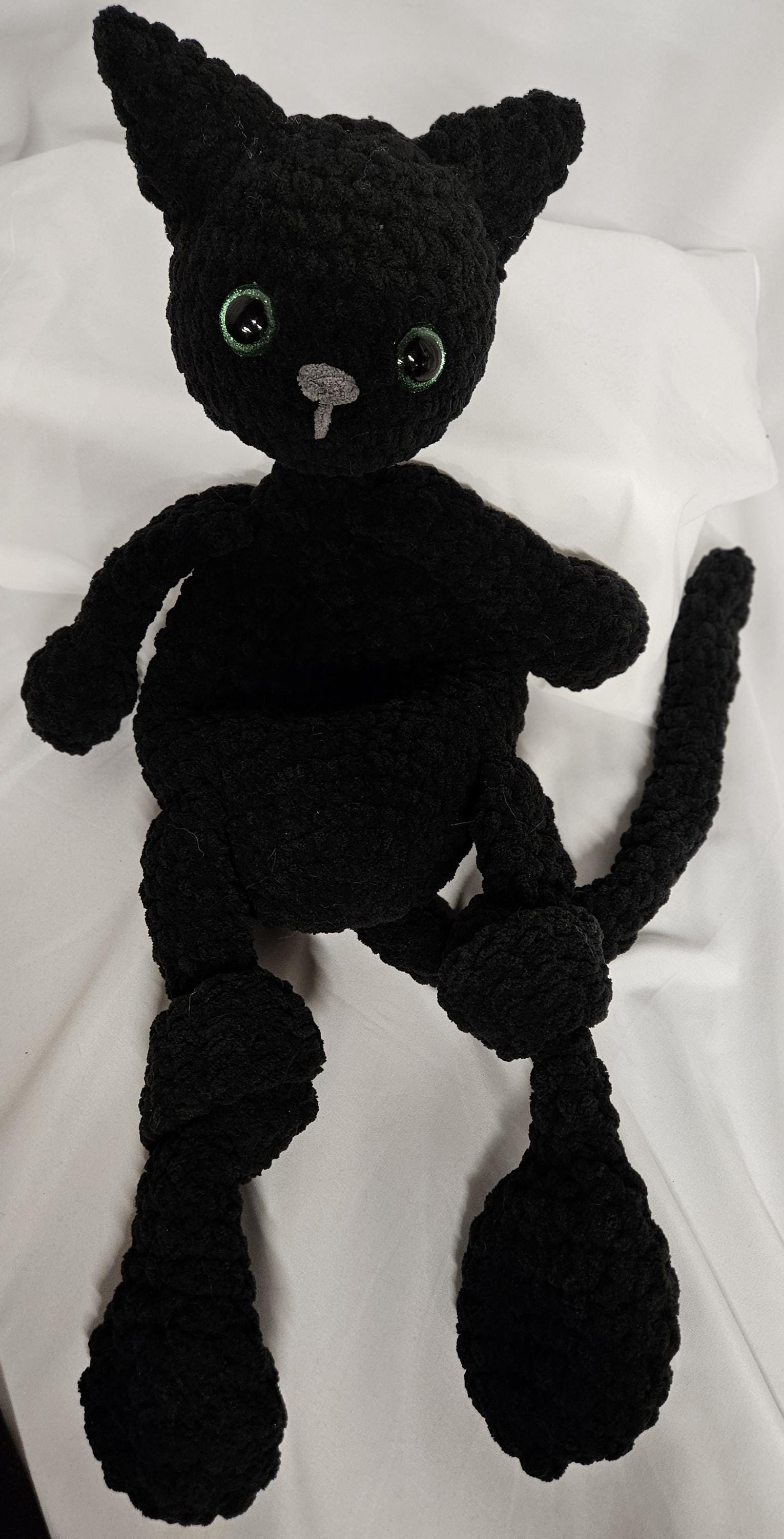Black Cat Lovey; Black Cat Snuggler; Black Cat Snuggle Buddy; Emotional Support Toy; Baby Shower; Gift for Toddler