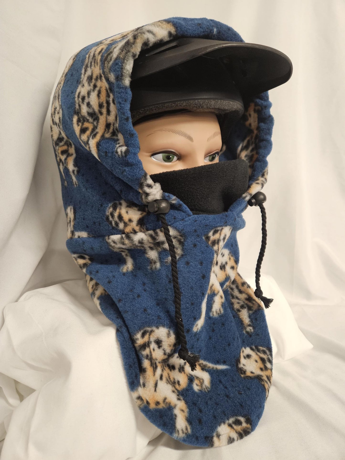 Dalmation Dog Print Anti Pill Large Fleece Ski Helmet Cover