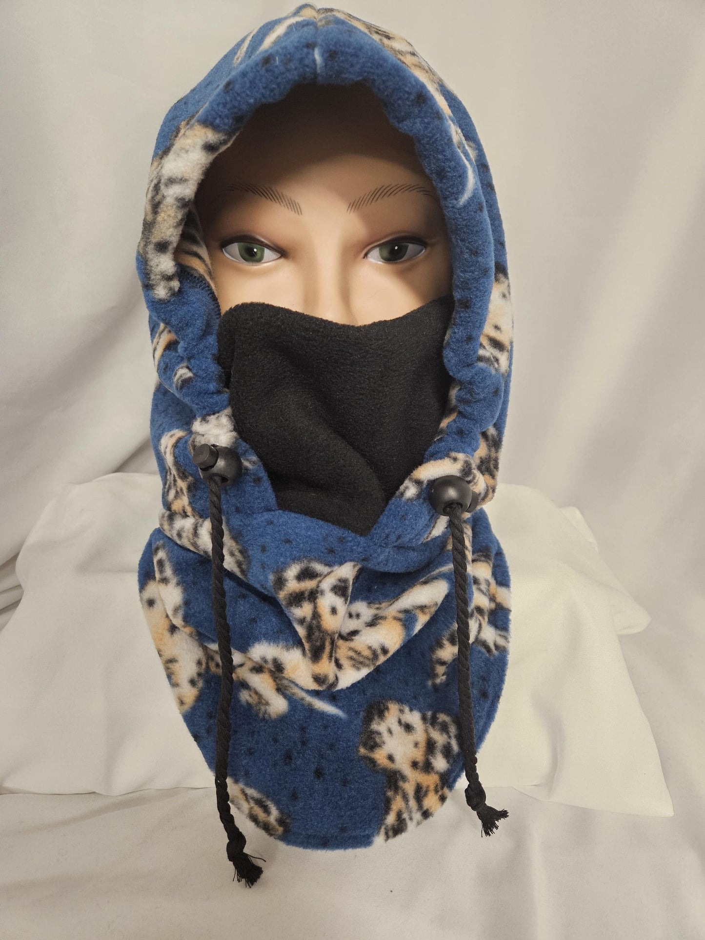 Dalmation Dog Print Anti Pill Large Fleece Ski Helmet Cover