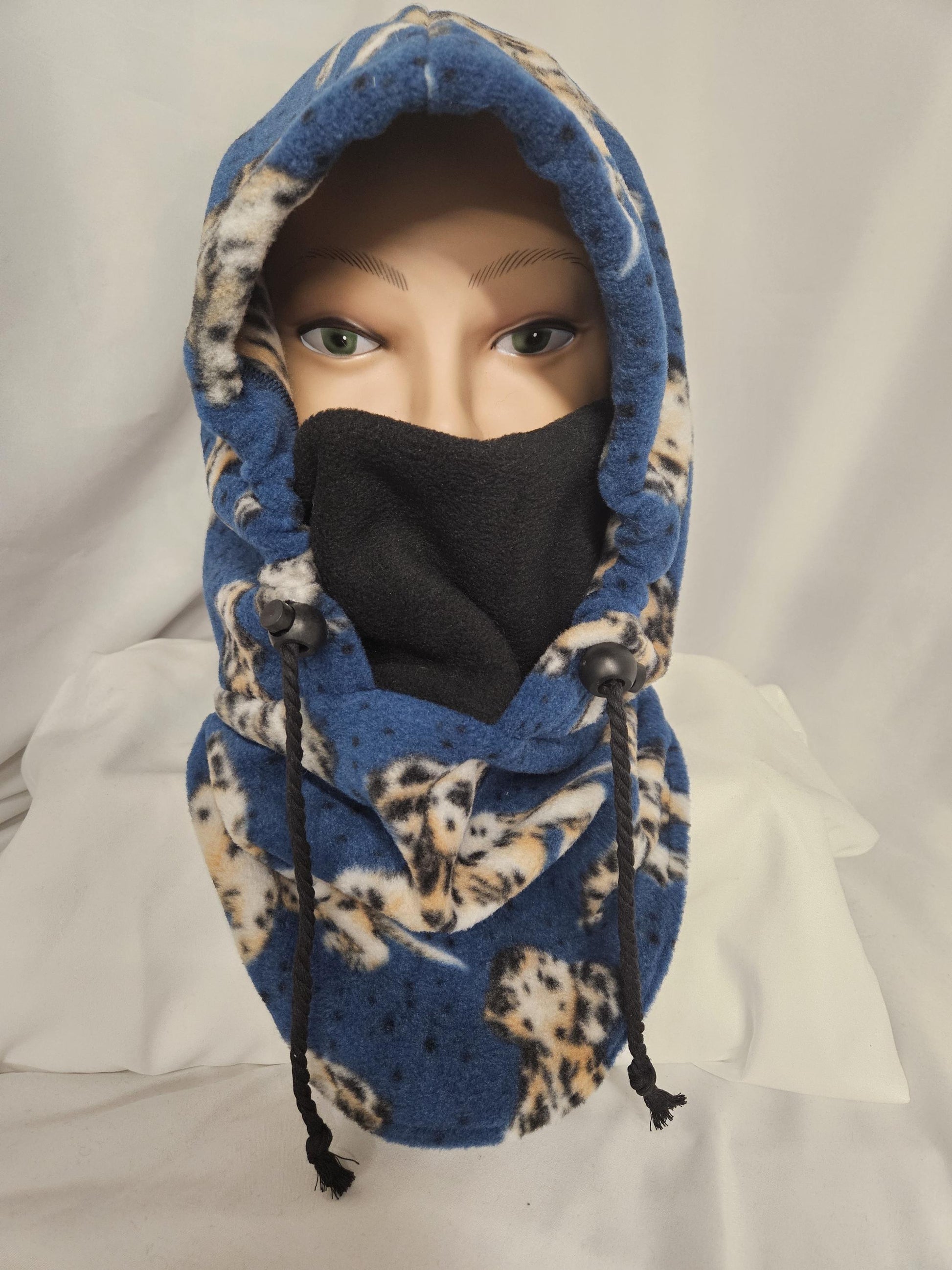 Dalmation Dog Print Anti Pill Large Fleece Ski Helmet Cover