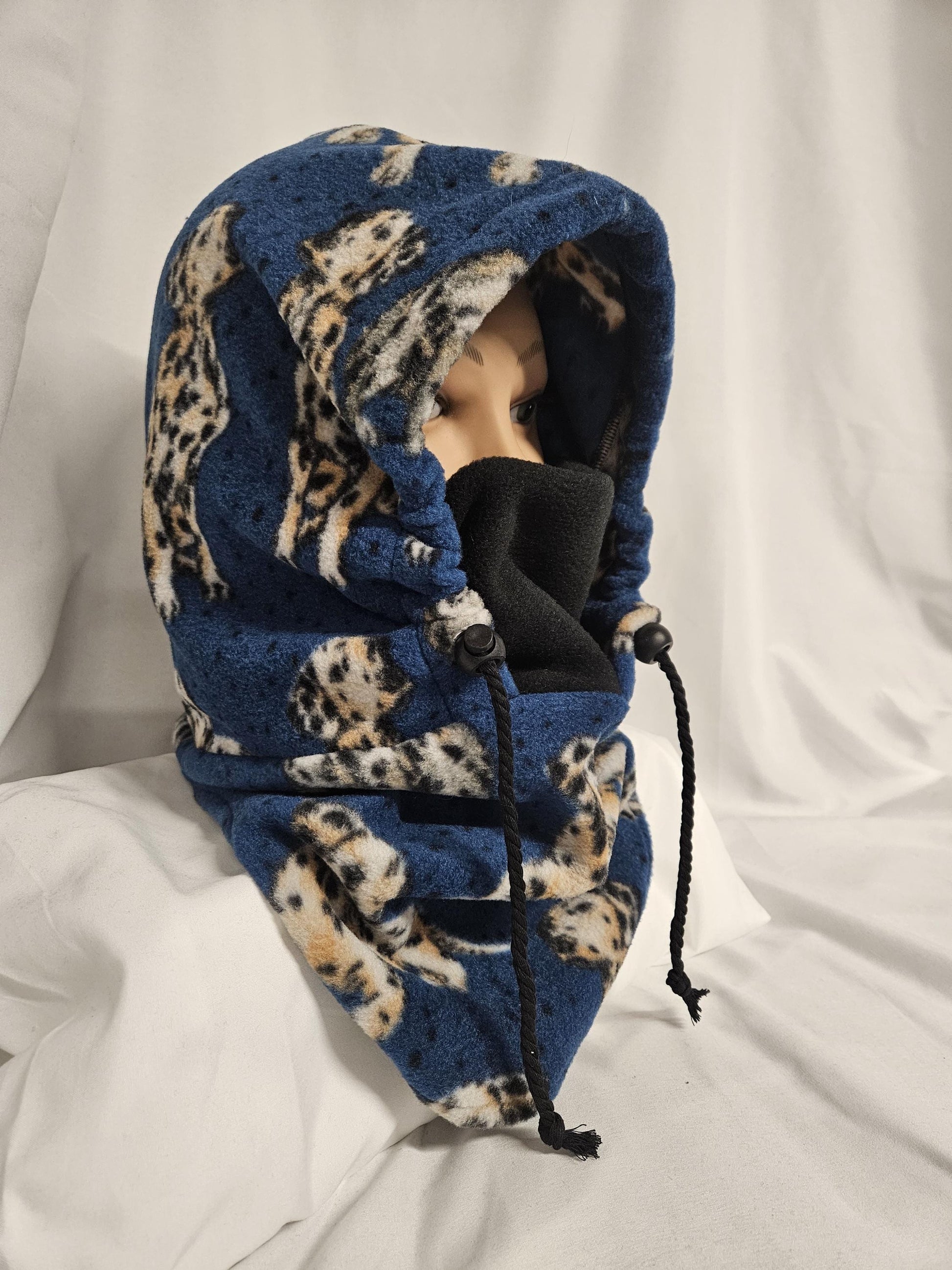 Dalmation Dog Print Anti Pill Large Fleece Ski Helmet Cover