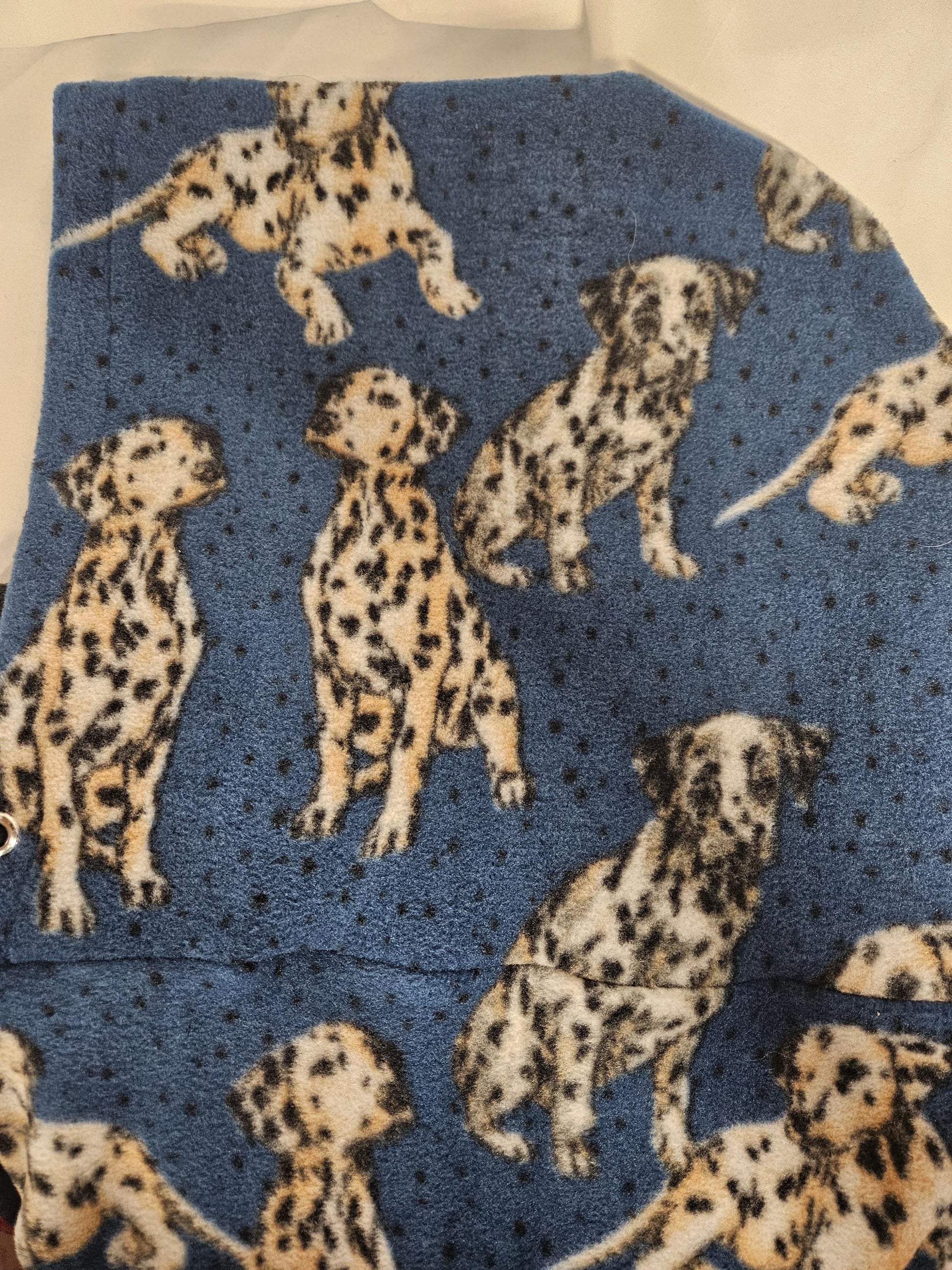 Dalmation Dog Print Anti Pill Large Fleece Ski Helmet Cover