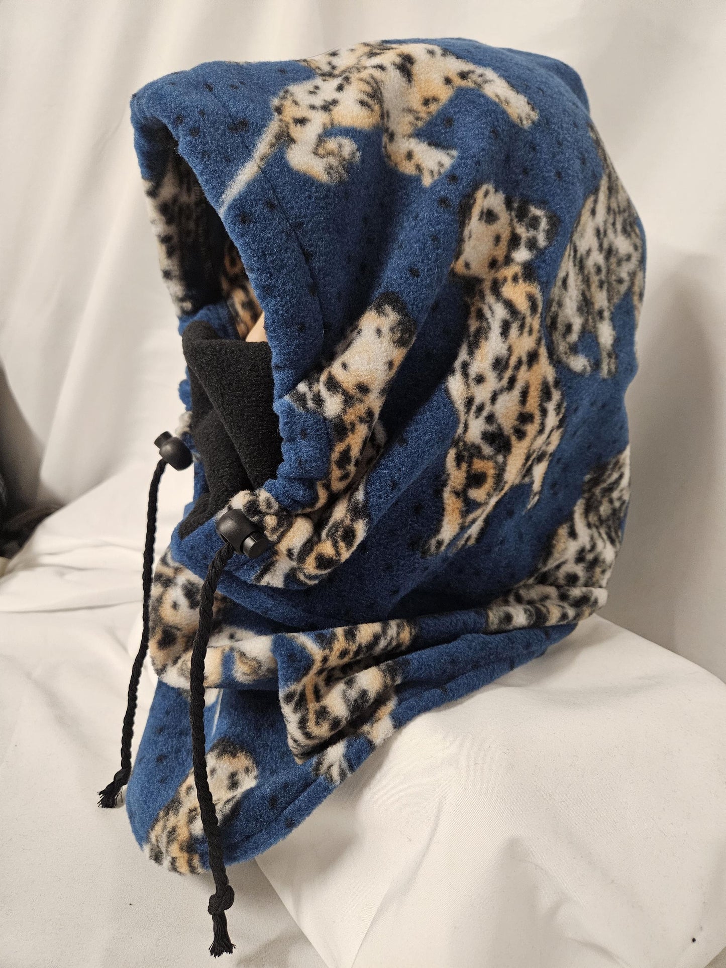 Dalmation Dog Print Anti Pill Large Fleece Ski Helmet Cover