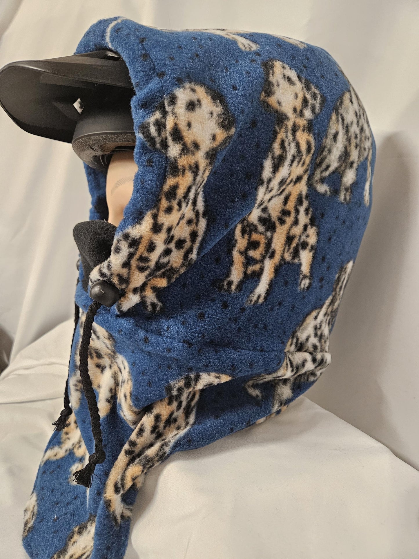 Dalmation Dog Print Anti Pill Large Fleece Ski Helmet Cover