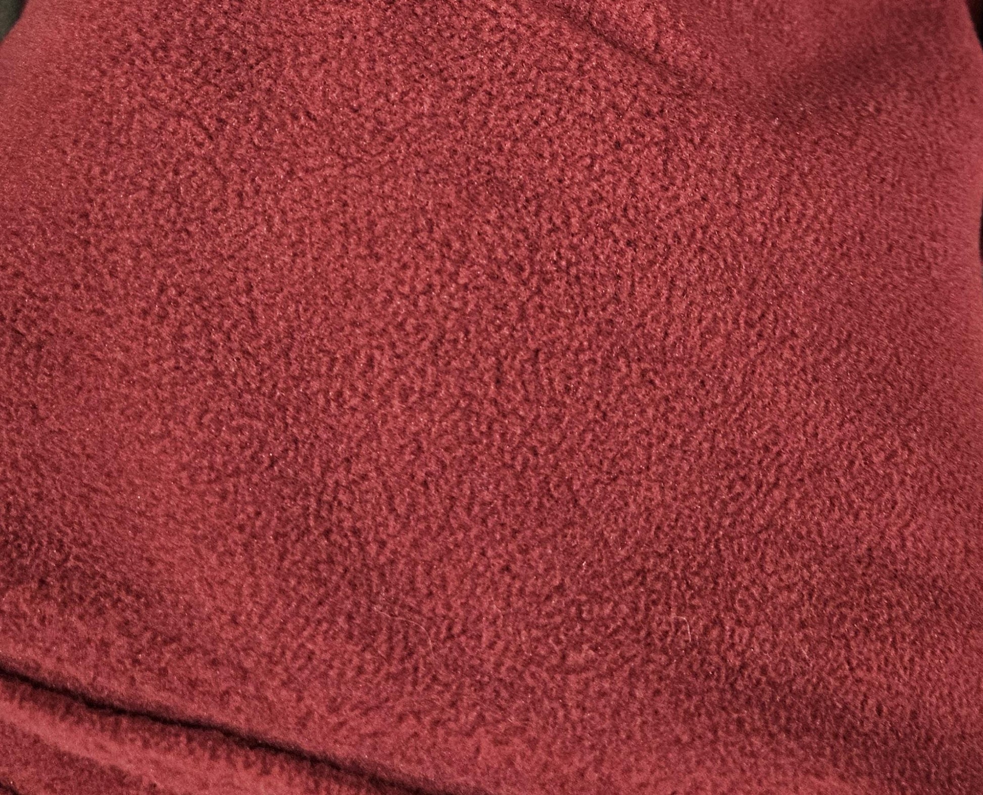 Custom Wine Anti Pill Fleece Aviator Hat with Visor with black sherpa fleece lining around the ears