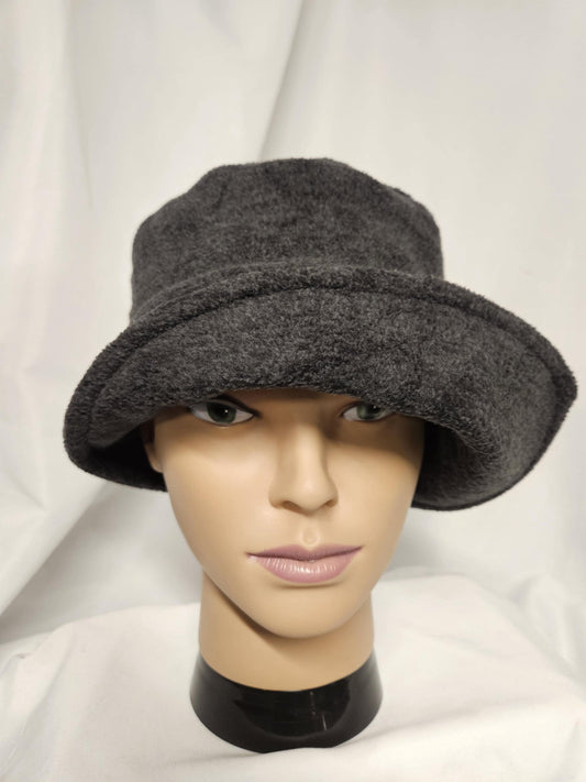Charcoal Heather Fleece Winter Flapper Hat