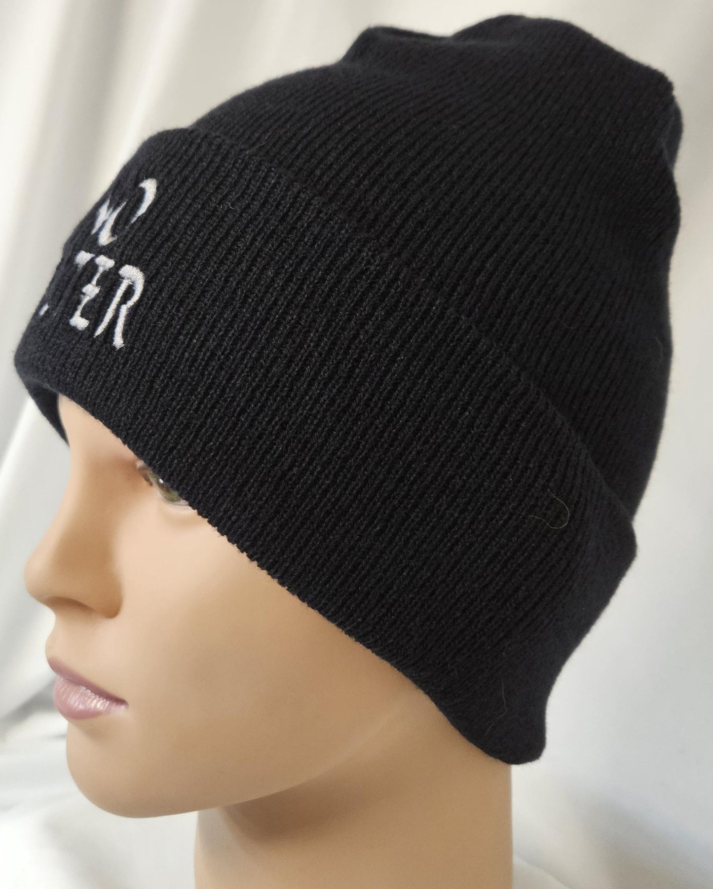 No Filter Winter Bundle | Embroidered Beanie & Fleece Balaclava Set | Cold Weather Face Cover | Cozy Winter Gear | Unisex sz M