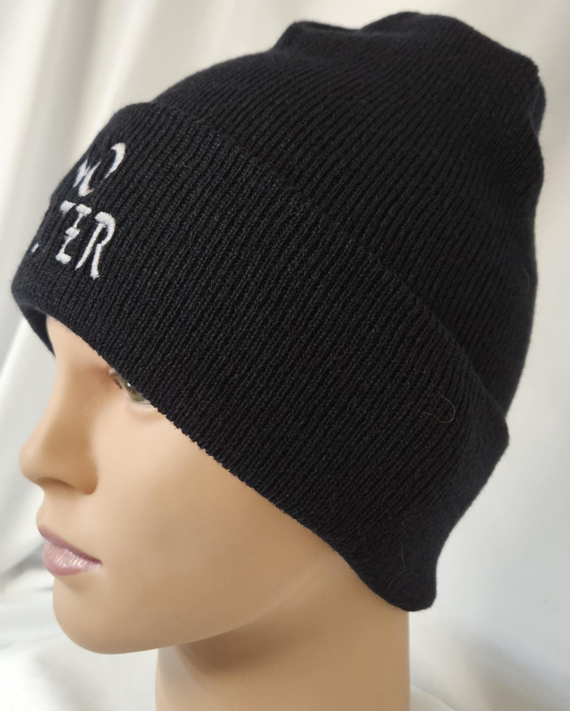 No Filter Winter Bundle | Embroidered Beanie & Fleece Balaclava Set | Cold Weather Face Cover | Cozy Winter Gear | Unisex sz M