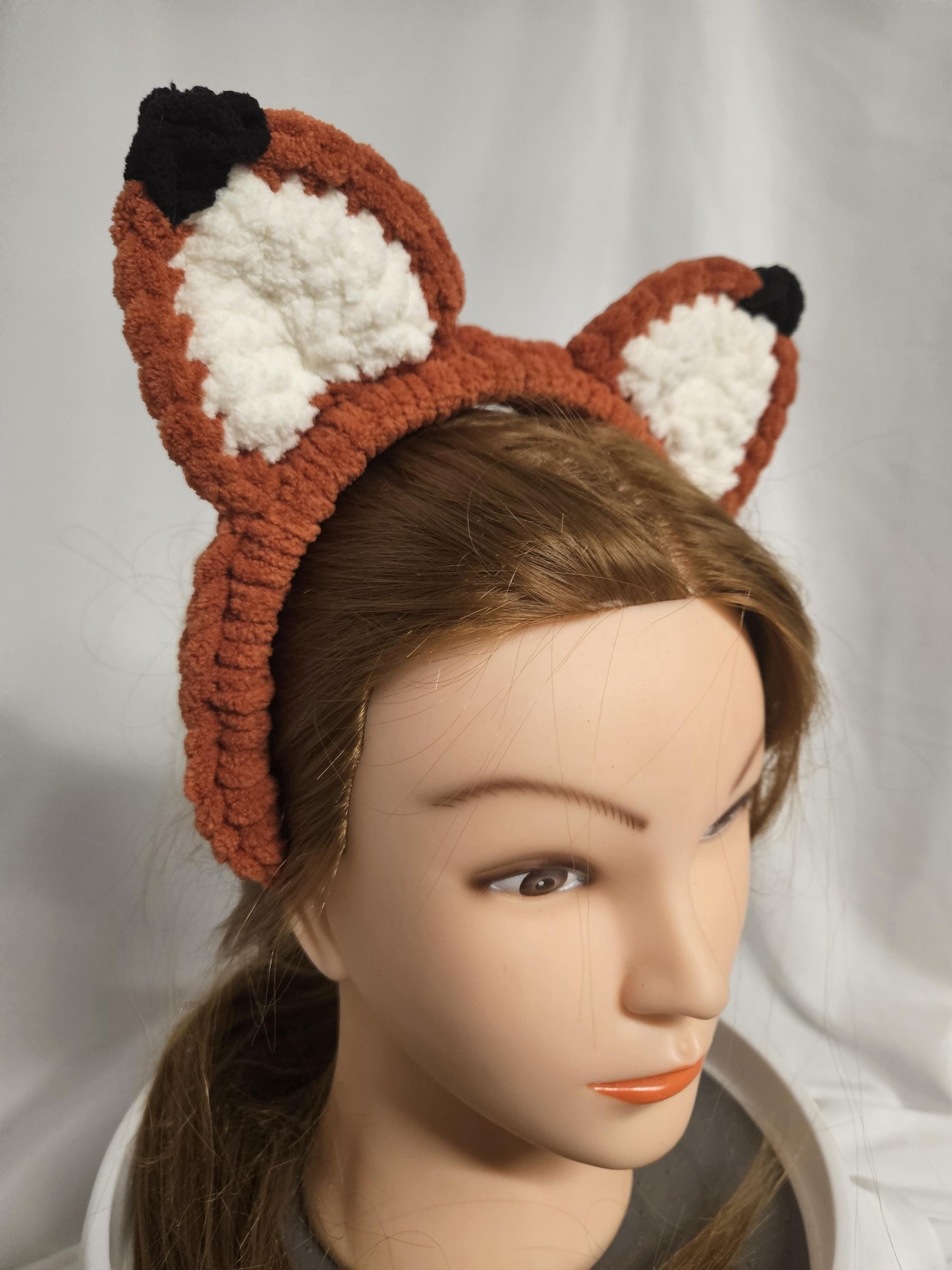 Crochet Fox Ear Headband | Woodland Fox Costume Accessory | Cute Animal Ear Headband | Fall Festival & Halloween Headpiece