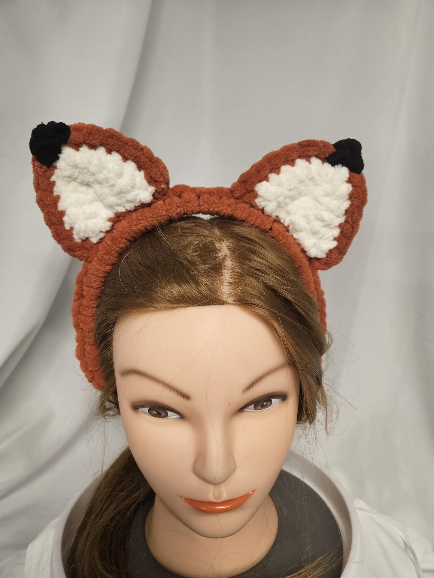 Crochet Fox Ear Headband | Woodland Fox Costume Accessory | Cute Animal Ear Headband | Fall Festival & Halloween Headpiece