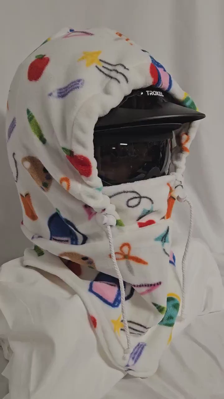 School Supplies Large Fleece Ski Helmet Cover