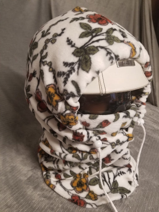 Cottage Floral Luxe Fleece Extra Large Ski Helmet Cover