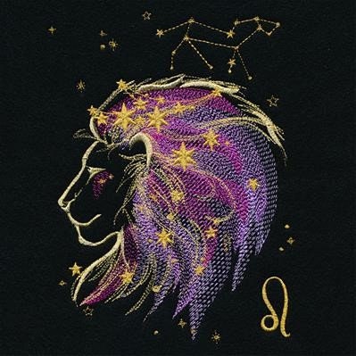 Leo Sweatshirt, Leo Constellation Embroidered Sweatshirt in Black, Zodiac Sweatshirt Horoscope Sweatshirt, Astrology Sweatshirt