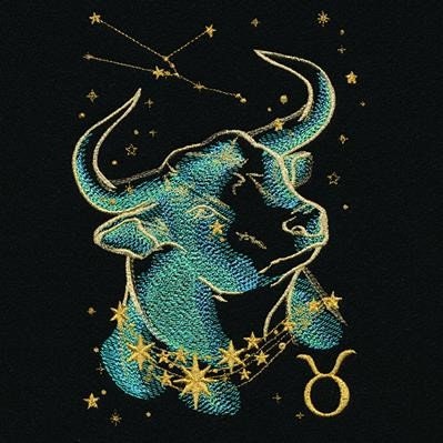 Taurus Messenger Bag, Taurus Constellation Embroidered Messenger Bag in Black, Zodiac, Horoscope, Astrology Messenger Bag, made to order