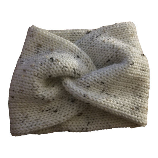 Linen Tweed Knit Headband, Knit Winter Headband, Handmade Ear Warmer, Handmade Headband, Adult Headband, Adult Winter Ear Warmer