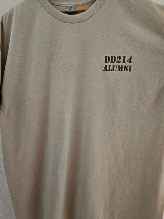 Sand DD214 ALUMNI Embroidered T shirt